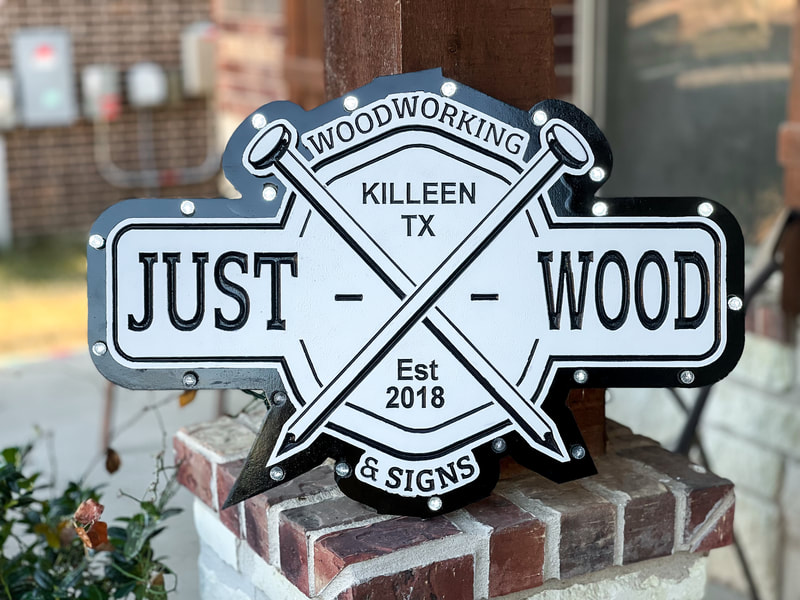justwood light up sign picture